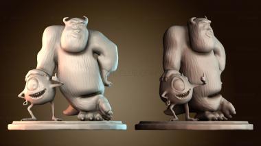 3D модель Майк и Салли (STL)