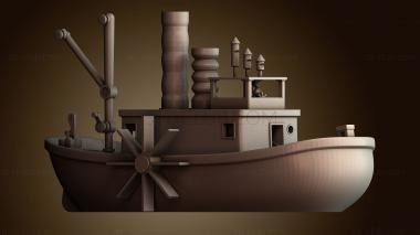 3D модель Пароход Вилли (STL)