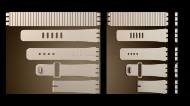 3D модель Гибкие ремешки для часов (STL)