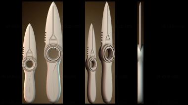 3D модель Нож для выживания (STL)