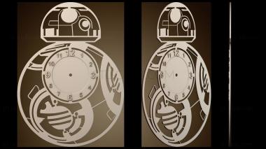 3D модель BB8 Часы настенные (STL)