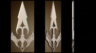 3D модель Копье Скорпиона Кунай (STL)