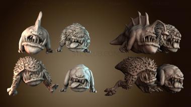 3D модель  Angler, Spikey и Fuzzy Big Mouths (STL)
