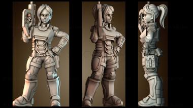 3D модель Selcao Dawn Female Sci Fi Soldie (STL)