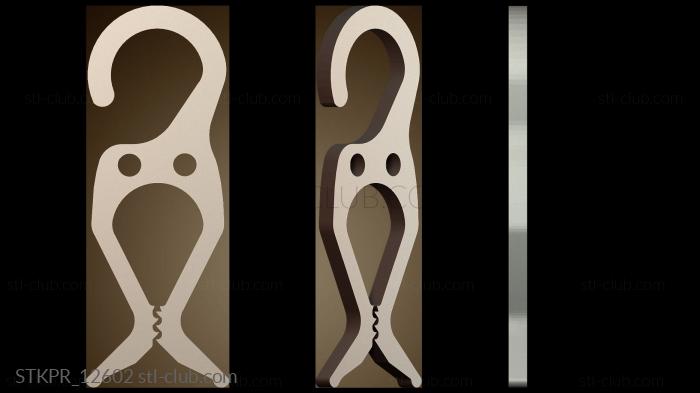 Статуэтки упрощенные Вешалка для полотенец