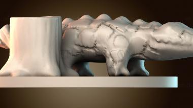 3D модель Подставка для ручек из кожи аллигатора (STL)