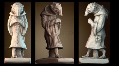 3D модель Лиса в костюме монаха (STL)