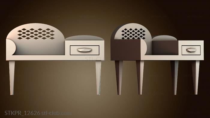 Статуэтки упрощенные Стильный дизайн скамейки