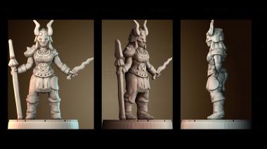 3D модель Мастер варварского оружия (STL)