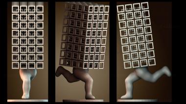 3D модель Кубики с ножками (STL)