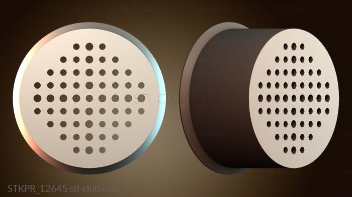 Статуэтки упрощенные Перфорированная круглая пластина