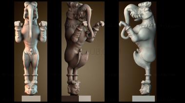 3D модель Сочетание слона и льва (STL)