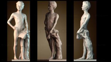 3D модель Мальчик с книгой (STL)