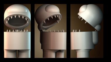 3D модель Модель колючего существа (STL)