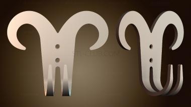 3D модель Стилизованный дизайн барана (STL)