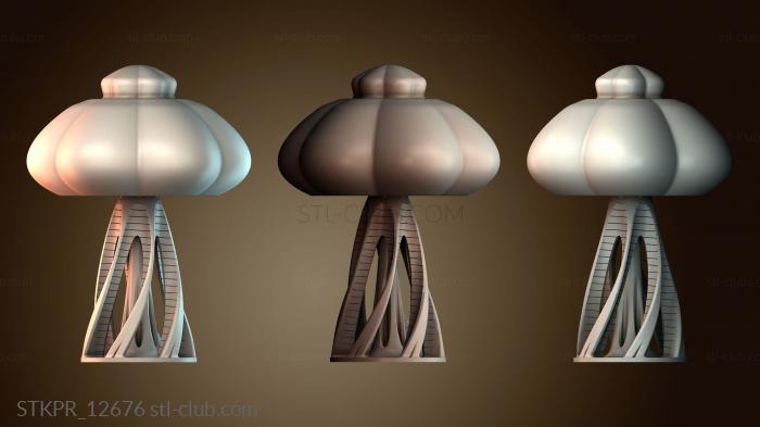 Лампа настроения в форме шляпки гриба медузы