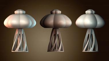 3D модель Лампа настроения в форме шляпки гриба медузы (STL)