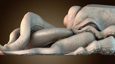 3D модель Наклонное кресло для ноутбука Octopus (STL)