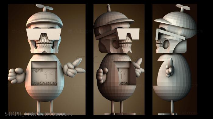 Скелетон календарь