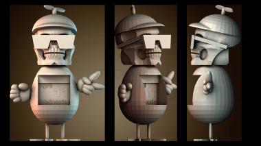 3D модель Скелетон календарь (STL)