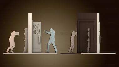 3D модель Walking Fead Bookend (STL)