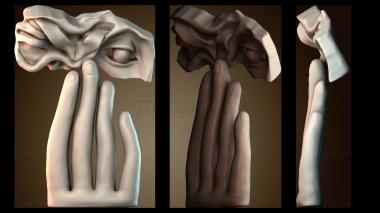 3D модель Пальцы с прикрытым глазом (STL)