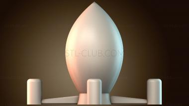 3D модель Шапка палец в виде ракеты (STL)