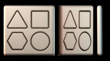 3D модель Головоломки с фигурами для малышей (STL)