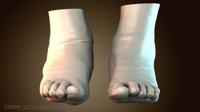 Статуэтки упрощенные Поверхность кожи стопы H009070file