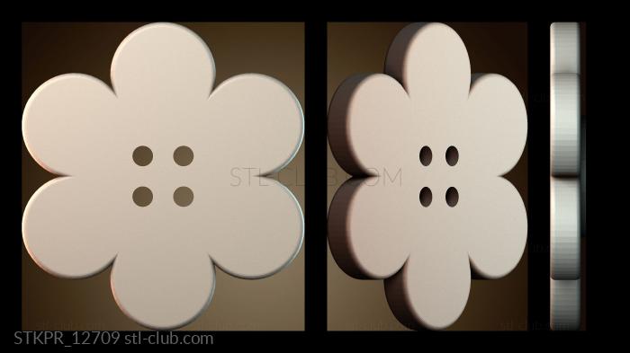 Кнопка Цветок