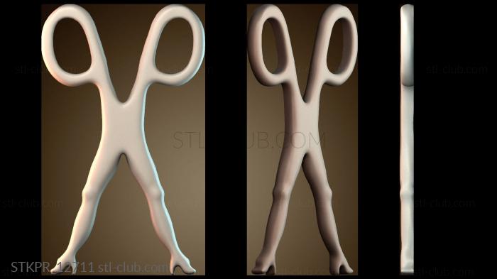 Кулон «Сёстры ножницы»