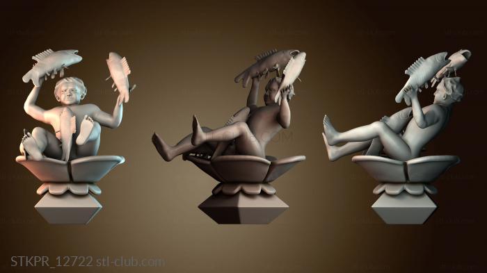 Статуэтки упрощенные Мальчик с рыбой