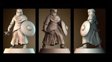 3D модель Последователь ночного культа с булавой (STL)