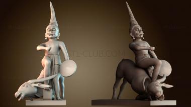 3D модель Махиша, демон буйвол (STL)