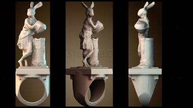 3D модель Глупый кролик Кольцо (STL)