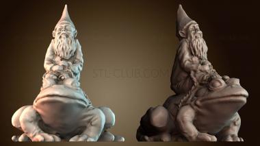 3D модель Гном на лягушке (STL)