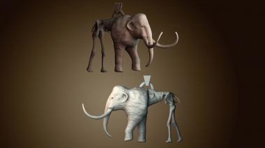 3D модель Кулон в виде мамонта (STL)