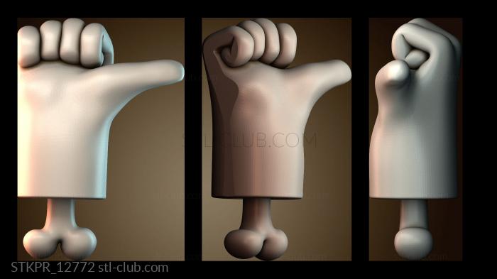 Статуэтки упрощенные Мультяшная рука