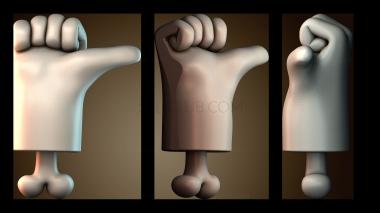 3D модель Мультяшная рука (STL)