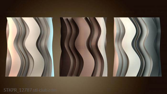 Статуэтки упрощенные Волнистая ваза подставка для ручек