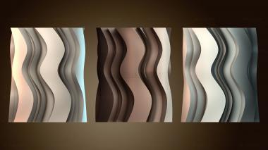 3D модель Волнистая ваза подставка для ручек (STL)