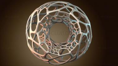 3D модель Настольная лампа в форме сот (STL)