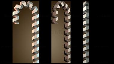 3D модель Конфета трость (STL)