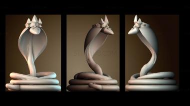 3D модель Королевская кобра (STL)