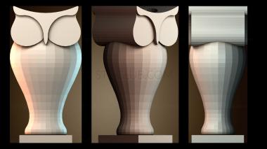 3D модель Сова свеча (STL)