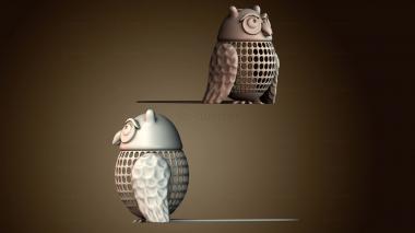 3D модель Копилка для книг в форме совы (STL)