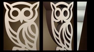 3D модель Дверной упор «Сова» (STL)