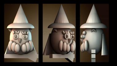 3D модель Сова ведьма (STL)