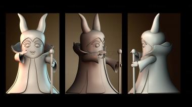 3D модель Фигурка ведьмы (STL)