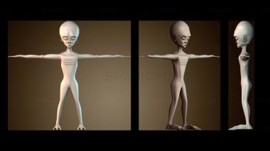 3D модель Инопланетное существо (STL)